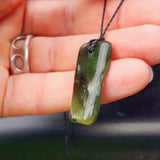 Natural Greenstone Pendant Necklace (AJJC2481)