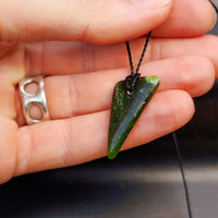 New Zealand Greenstone Pounamu Pendant Necklace (AJJC2324)
