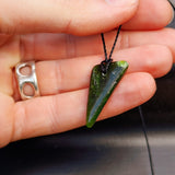 New Zealand Greenstone Pounamu Pendant Necklace (AJJC2324)