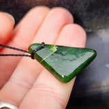 Natural Greenstone Pendant Necklace (AJJC2456)