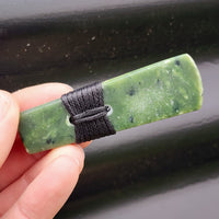 NZ Greenstone Pounamu Toki Pendant Necklace (N247)