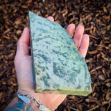 745g Raw Nephrite Jade Carving Slice (R14B688)