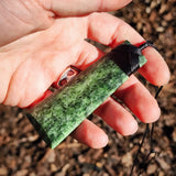 NZ Greenstone Pounamu Toki Pendant Necklace (N1039)