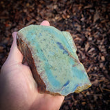 704g Raw Nephrite Jade Carving Slice (R14B661)