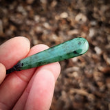 Natural Jade Drop Pendant Necklace (N1177)