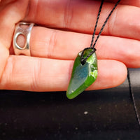 New Zealand Greenstone Pounamu Pendant Necklace (AJJC2332)