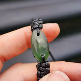 Natural Greenstone One Off Macrame Bracelet (1A3-785)