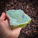 597g Raw Nephrite Jade Carving Slice (R14B654)