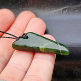 Natural Greenstone Pendant Necklace (AJJC2469)