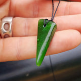 Natural Greenstone Pendant Necklace (AJJC2412)