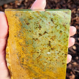 640g Raw Nephrite Jade Carving Slice (R14B679)