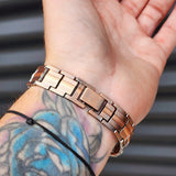 15mm Wide Copper Magnetic Chain Bracelet (50A19B2)