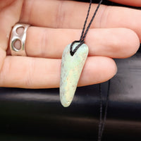 New Zealand Greenstone Pounamu Pendant Necklace (AJJC2279)