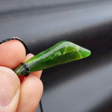 Natural Greenstone Pendant Necklace (AJJC2430)