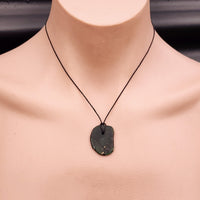 New Zealand Greenstone Pounamu Pendant Necklace (AJJC2277)