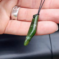 Natural Greenstone Pendant Necklace (AJJC2362)