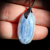 Natural Kyanite Oval Pendant Necklace (1BBB239)