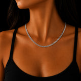 3mm Solid 925 Sterling Silver Curb Chain Necklace