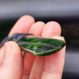55mm Greenstone Toki Pendant Necklace With Binding (P5B)