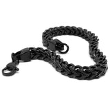 6mm Black Stainless Steel Chain Bracelet