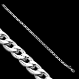 6mm Flat Stainless Steel Chain Bracelet