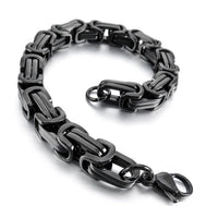 8mm Black Stainless Steel Chain Bracelet