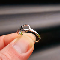 Solid 925 Sterling Silver Double Infinity Ring