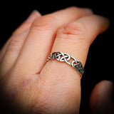 (Y) Solid 925 Sterling Silver 5.8mm Celtic Band Ring
