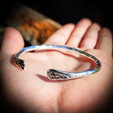 Solid 925 Sterling Silver Rustic Hammer Finish Handmade Bracelet