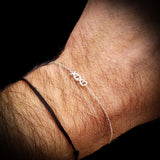 Solid 925 Sterling Silver XoXo Chain Bracelet
