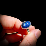 (R) Solid 925 Sterling Silver & Natural Kyanite Handmade Ring