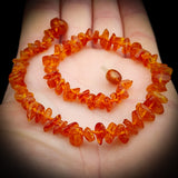 Amber Teething Necklace - Polished Honey Chip