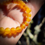 Raw Honey Baltic Amber Elastic Bracelet