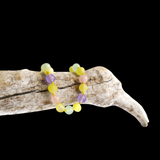 Amber Teething Bracelet / Anklet - Raw Butter & Pastel Chalcedony