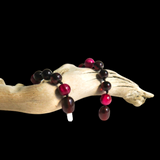 Amber Teething Bracelet / Anklet - Polished Cherry & Pink Tiger Eye