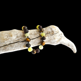 Amber Teething Bracelet / Anklet - Raw Cherry, Lemon, Tiger Eye