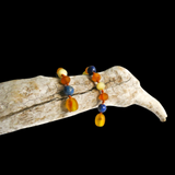 Amber Teething Bracelet / Anklet - Raw Butter, Honey & Lapis Lazuli