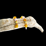 Amber Teething Bracelet / Anklet - Raw Honey, Butter & Rose Quartz