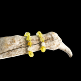 Amber Teething Bracelet / Anklet - Raw Lemon & White Quartz