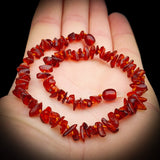 Amber Teething Necklace - Polished Cognac Chip