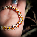 Mosaic Baltic Amber Elastic Bracelet