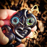 Hei Tiki XL Bone Carving Pendant Necklace - NZ Maori Inspired