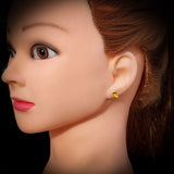 Childrens 925 Sterling Silver Cool Banana Stud Earrings