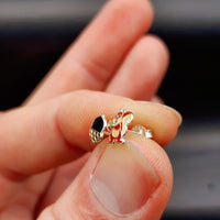 925 Sterling Silver Chipmunk Stud Earrings