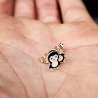 925 Sterling Silver Penguin Stud Earrings