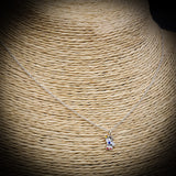 Childrens 925 Solid Sterling Silver & CZ Astronaut Necklace
