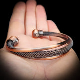 Copper Magnetic 3 Layer Cuff Bracelet