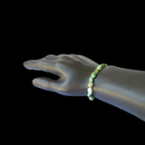 Irregular Chrysoprase Australian Jade Elastic Bracelet