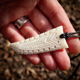Niho Bone Carving Pendant Necklace