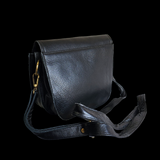 Genuine Leather Hand bag - Black
